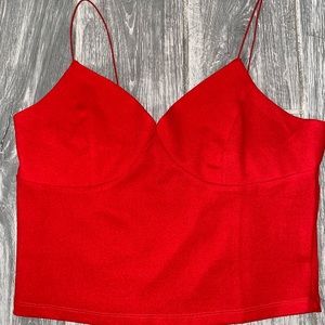 Red Crop Top